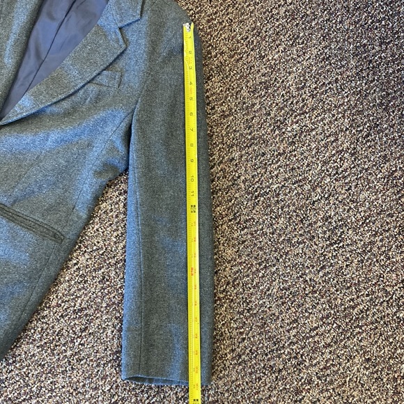 Vintage Women’s Changing Scene Blazer in Recycled Wool Blend Grey Size 12 - Picture 14 of 15
